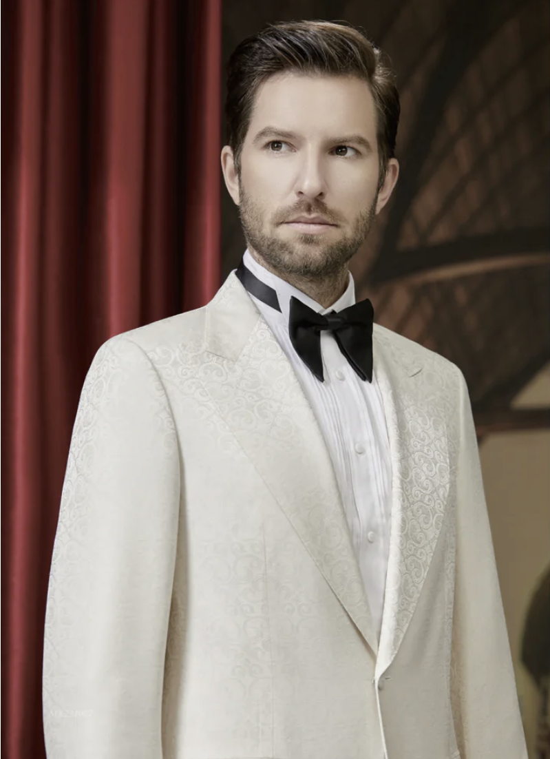 Tuxedo Ivory Textured Two Piece Suit, Number J39113/200