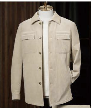 Light Beige Cord Double Breasted Jacket / Light Beige Cord Trousers Style No DJJ0079