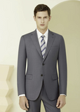 English Wool Medium Grey Super 120'S Two Piece Suit