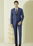 English Pure Wool Dusty Blue Super 120's Two Piece Suit