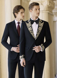 Black Tuxedo Single Breasted / Two Piece Suit Italian Style No C52024009