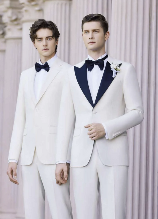 White Evening Jacket /Plus White Evening Trousers Suit Italian Style No C52024011