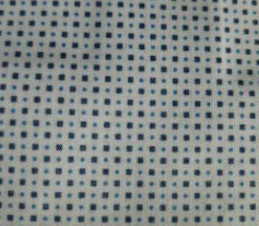 White and Navy Patterned Cotton/Stretch Shirt Style No: 1096-1