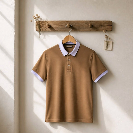 Tan and Grey Polo 
