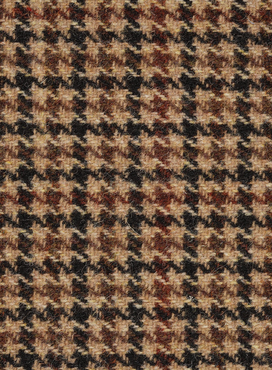 Tweed brown & beige dogtooth