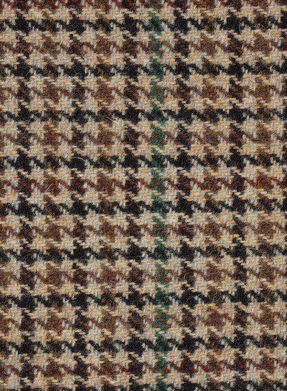 Tweed brown & beige dogtooth