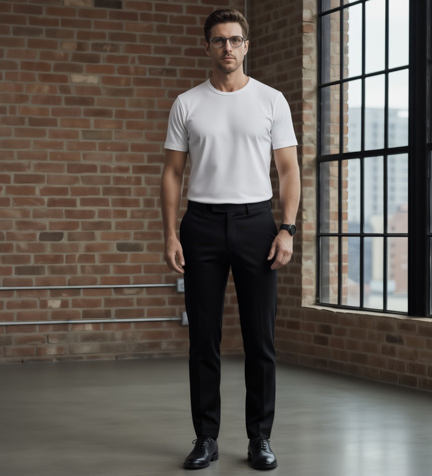 White Cotton Mens T shirt 