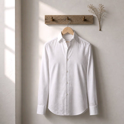 White Plain Cotton/Stretch Style No: AT105-W01