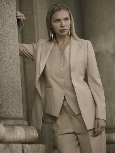Beige Womens 3pc suit 