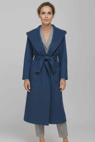 Ladies Blue Long Coat 