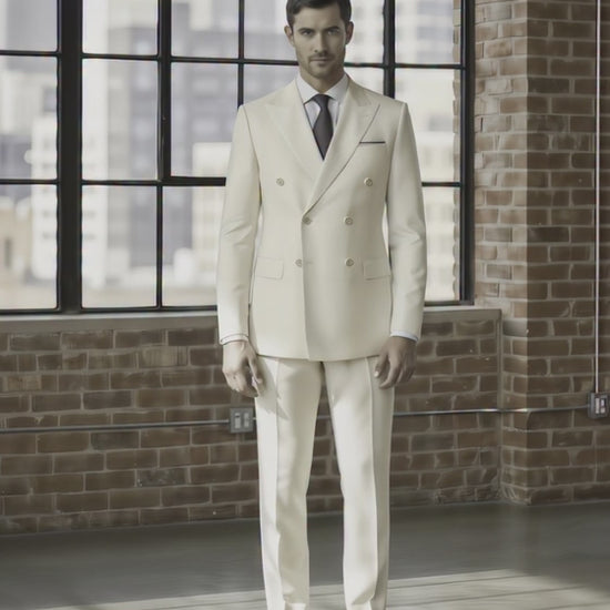 Ivory 2pc Mens Suit