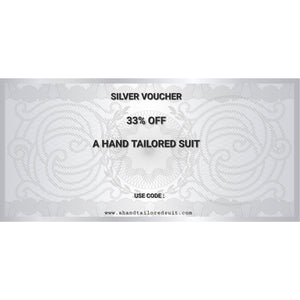 33% OFF - Silver Voucher £100 - A Hand Tailored Suit