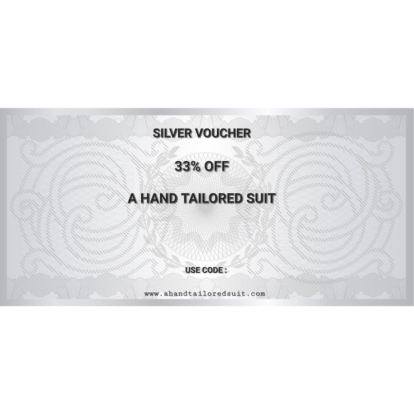 33% OFF - Silver Voucher £150 - A Hand Tailored Suit