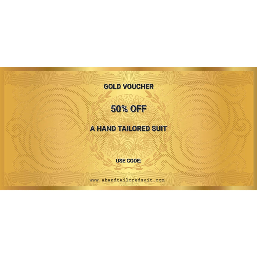 Gold Half Price Voucher - £75 - A Hand Tailored Suit