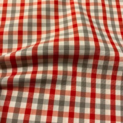 HTS43 - Grey and Red Gingham - A Hand Tailored Suit