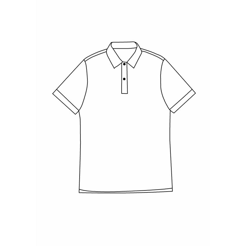 Polo Top - Semi-Spread Collar + White Collar - 100% Cotton - A Hand Tailored Suit
